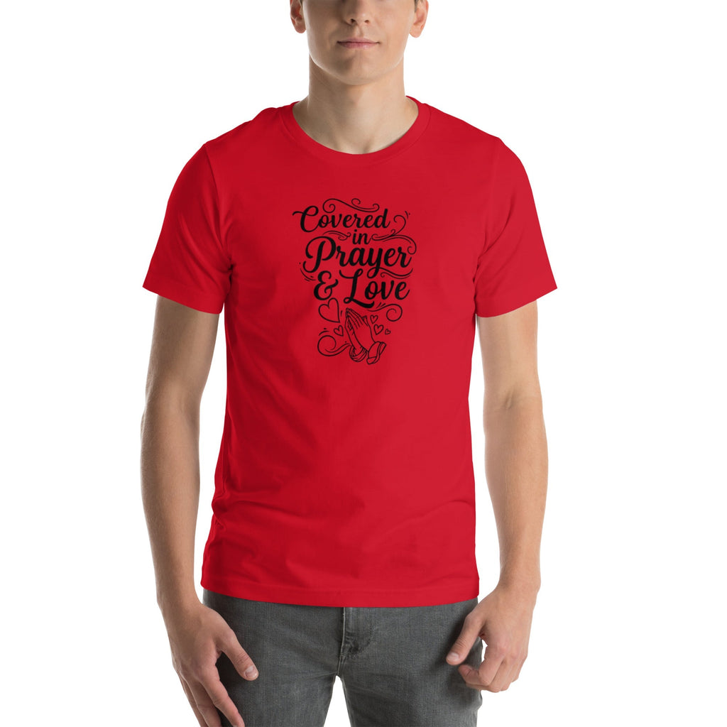Covered in Prayer & Love Tee | Christian Faith Streetwear | African Heritage | Sister Style