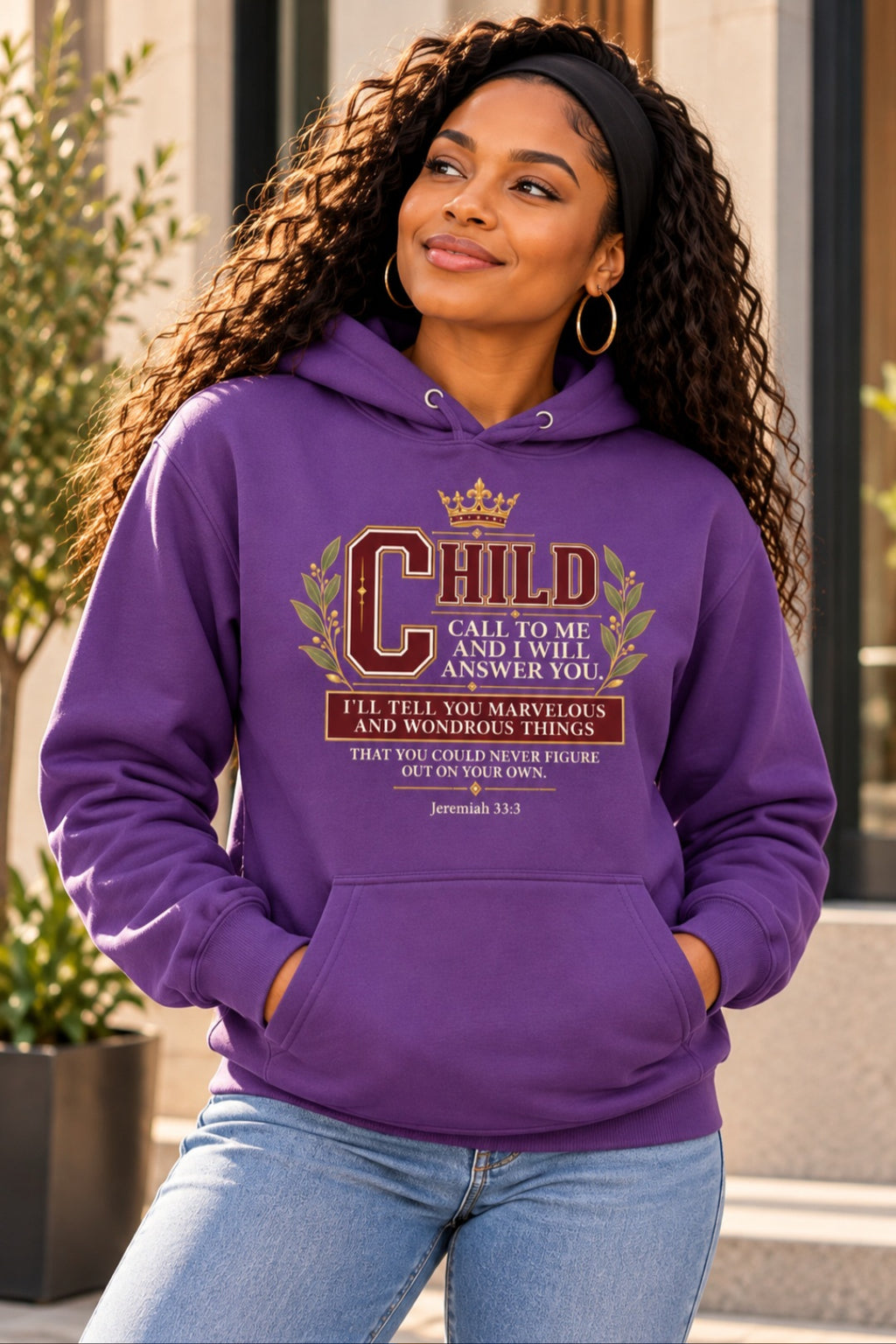 Child Hoodie | Jeremiah 33:3 | Christian Faith Streetwear | African Heritage | Sister Style