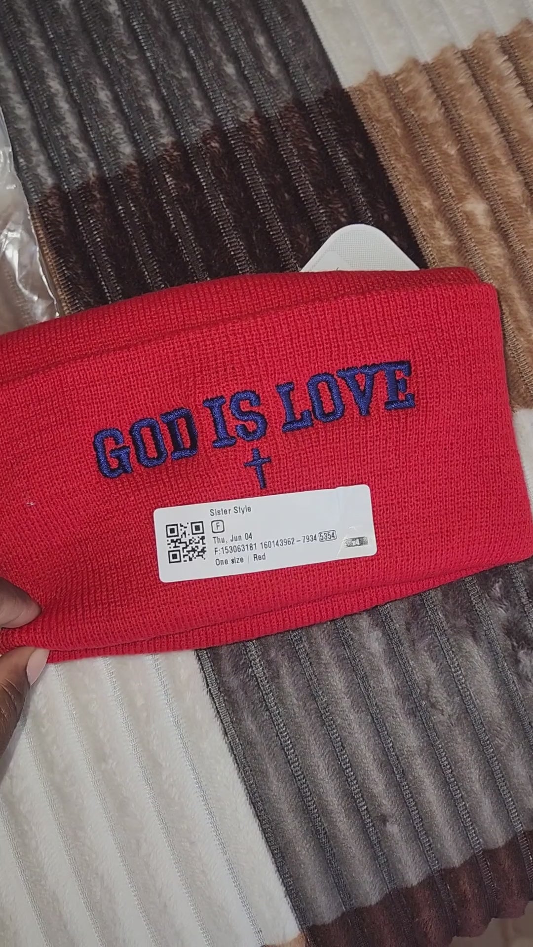 God Is Love Beanie | Christian Faith Hat | African Heritage Accessory | Sister Style
