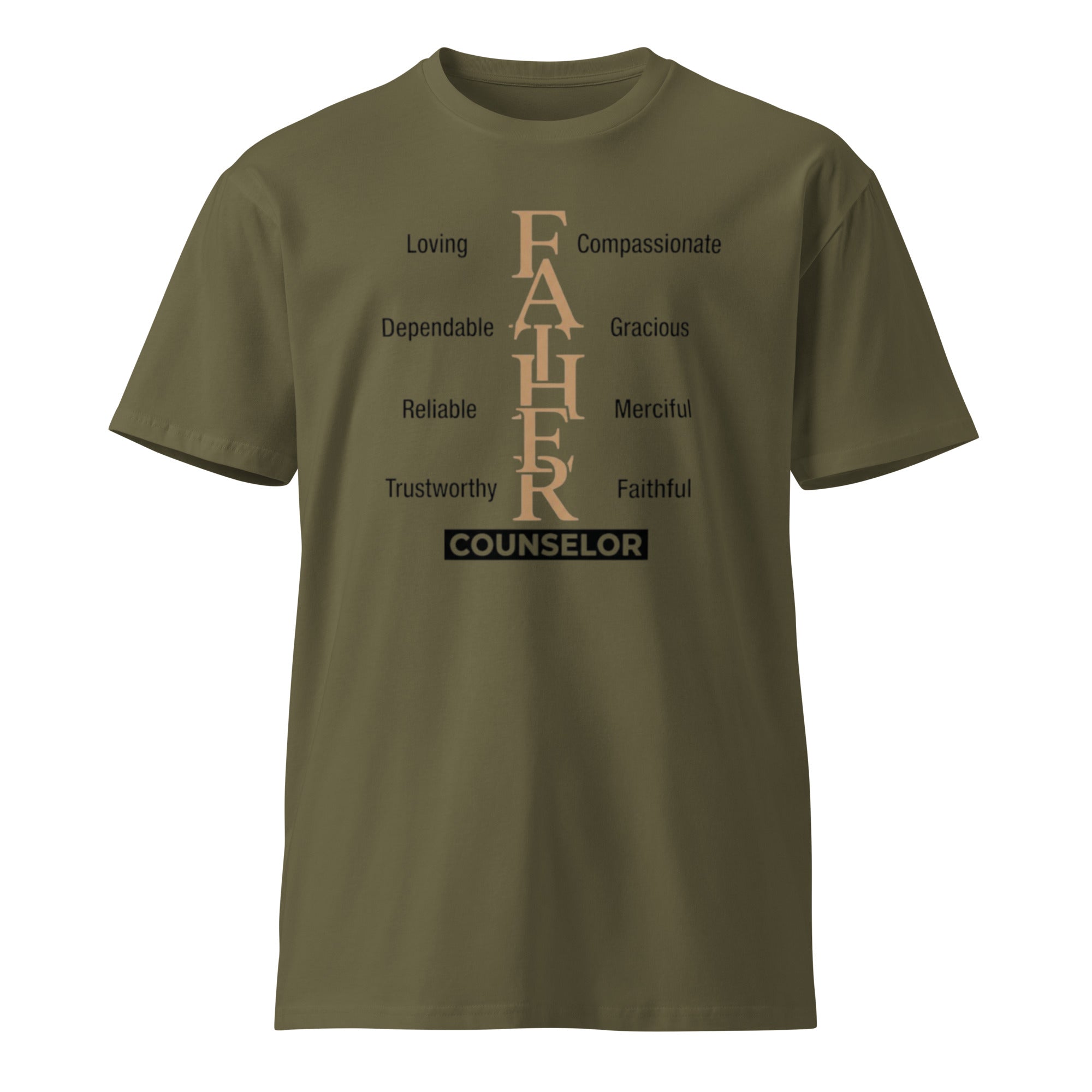 Everlasting Father Counselor Tee – Isaiah 9:6 Christian Faith Streetwear – Sister Style African heritage white tee