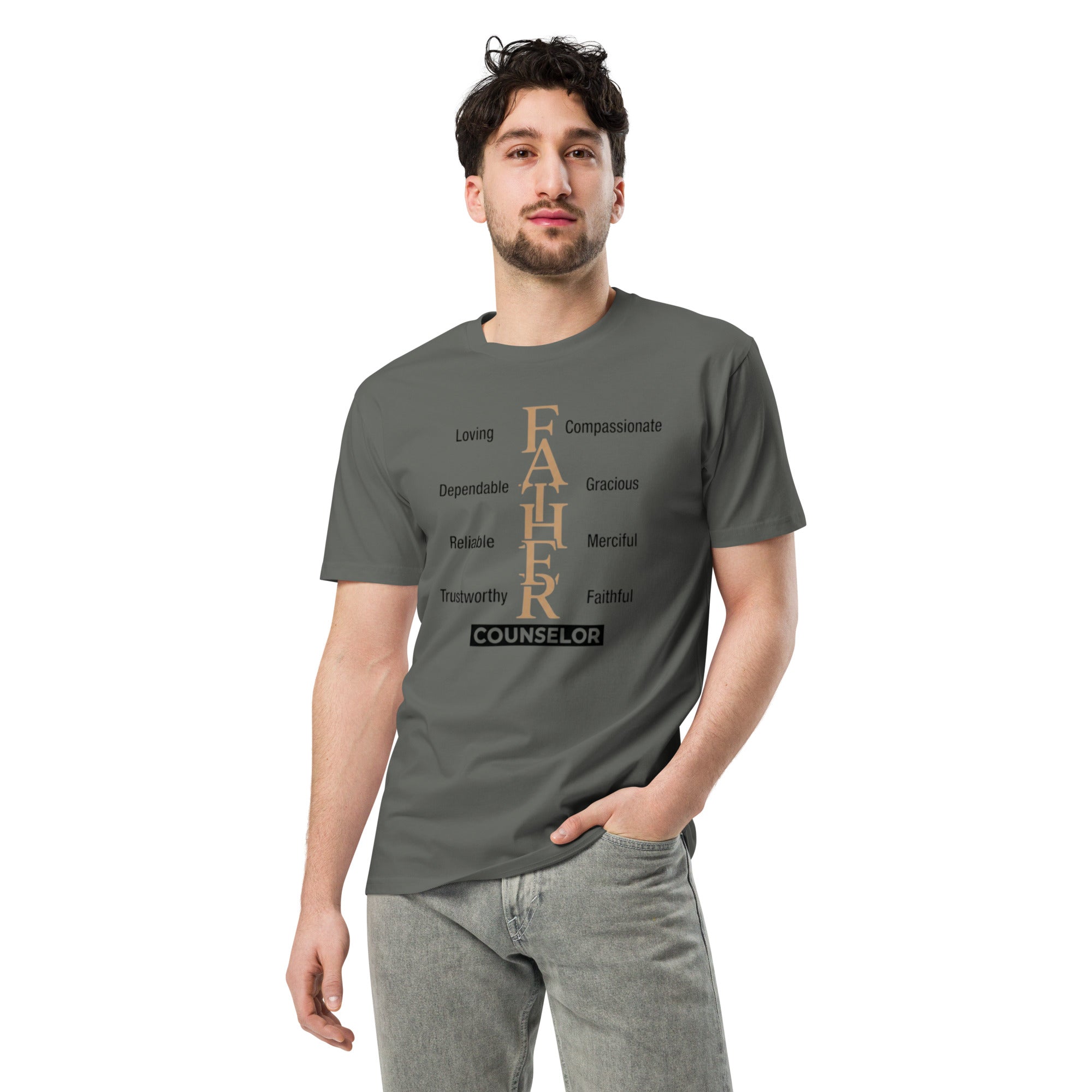 Everlasting Father Counselor Tee – Isaiah 9:6 Christian Faith Streetwear – Sister Style African heritage white tee