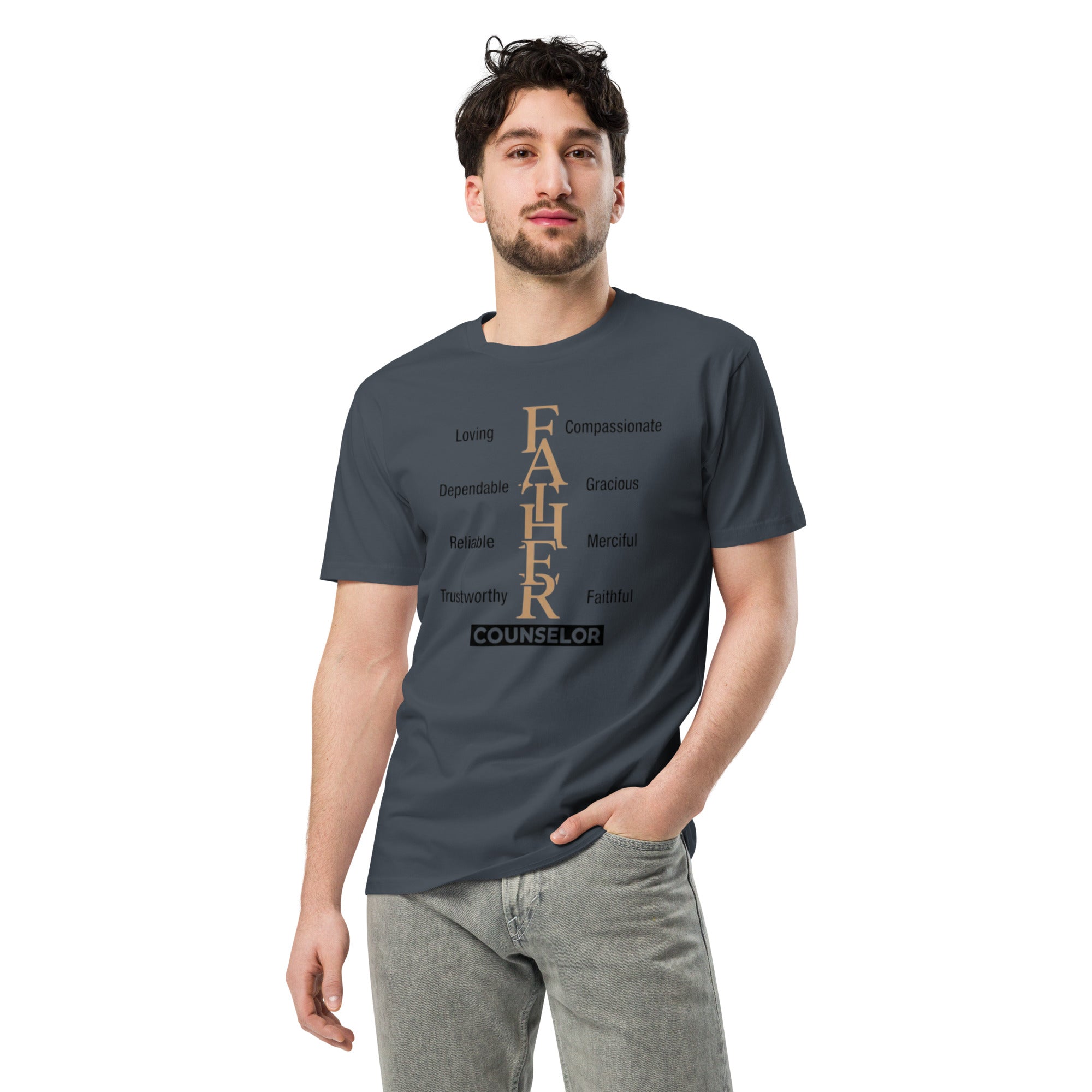 Everlasting Father Counselor Tee – Isaiah 9:6 Christian Faith Streetwear – Sister Style African heritage white tee