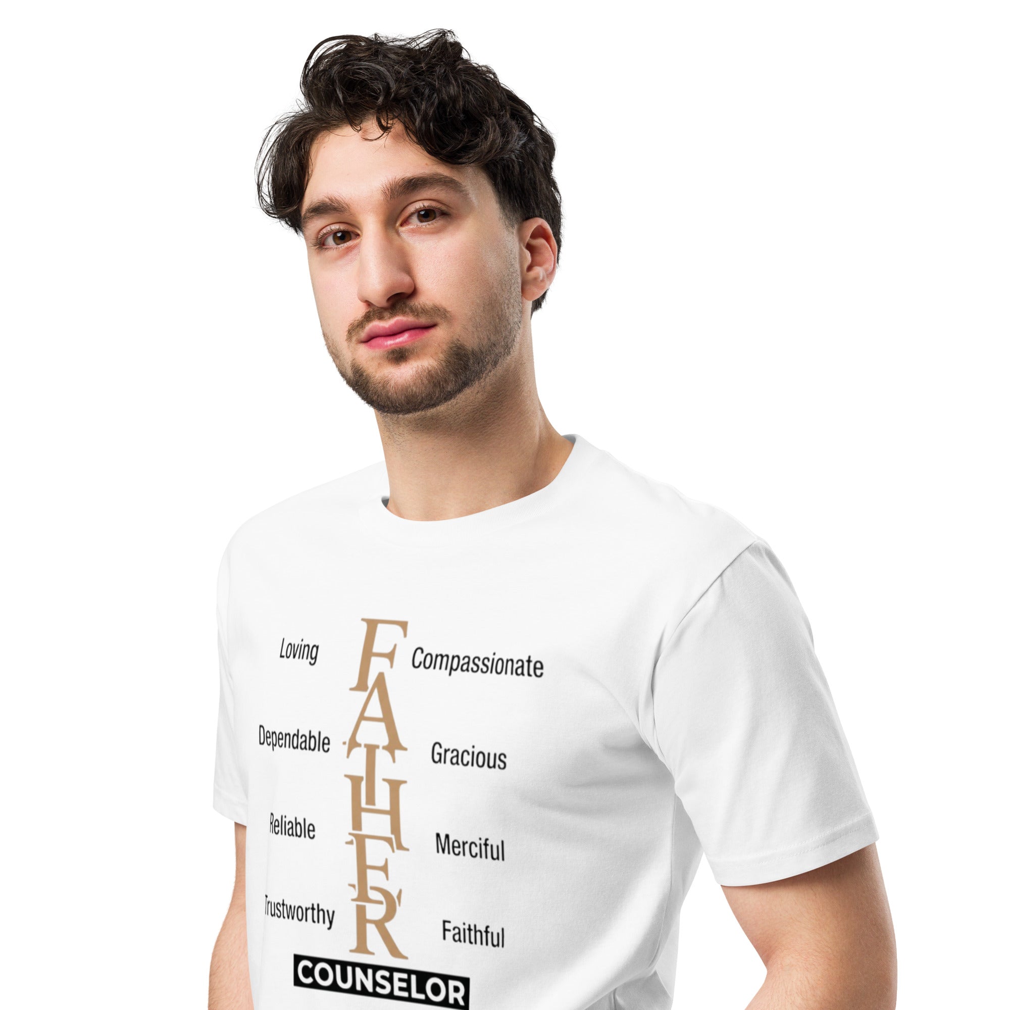 Everlasting Father Counselor Tee – Isaiah 9:6 Christian Faith Streetwear – Sister Style African heritage white tee