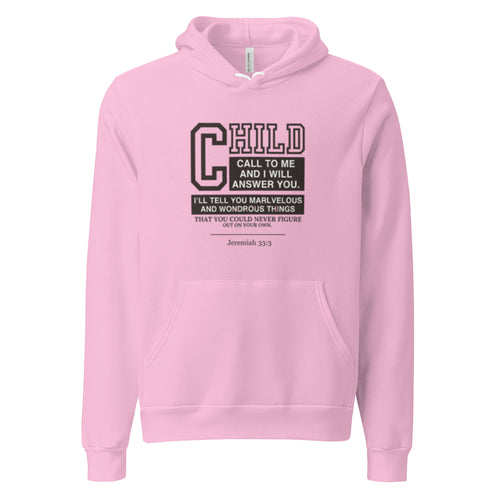 Child Hoodie – Jeremiah 33:3 – Christian Faith Streetwear – Sister Style African Heritage