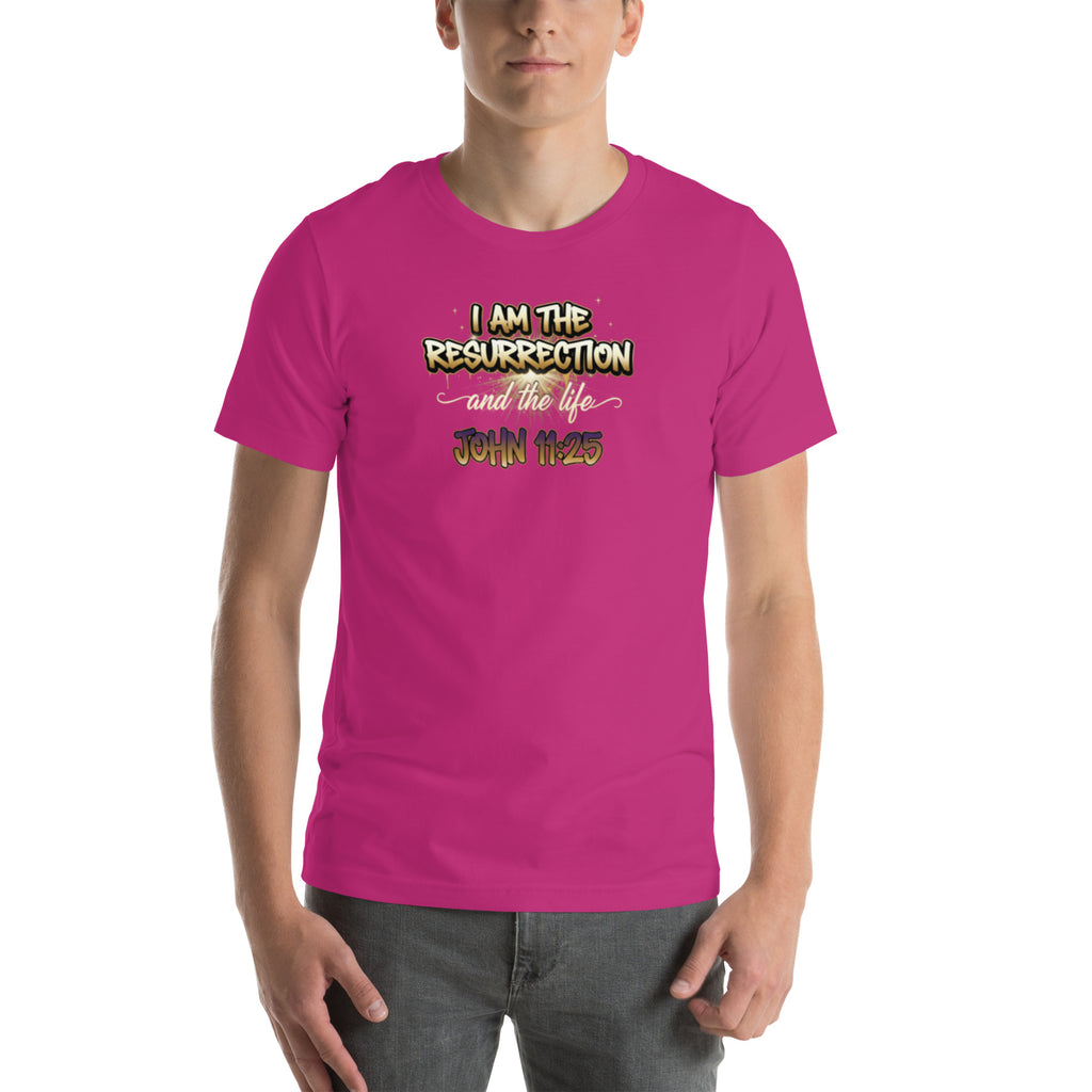I Am the Resurrection Tee – Christian Faith Streetwear – Sister Style African Heritage