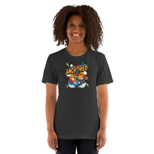 Anchored in Faith Tee – Christian Faith Streetwear – Sister Style African Heritage