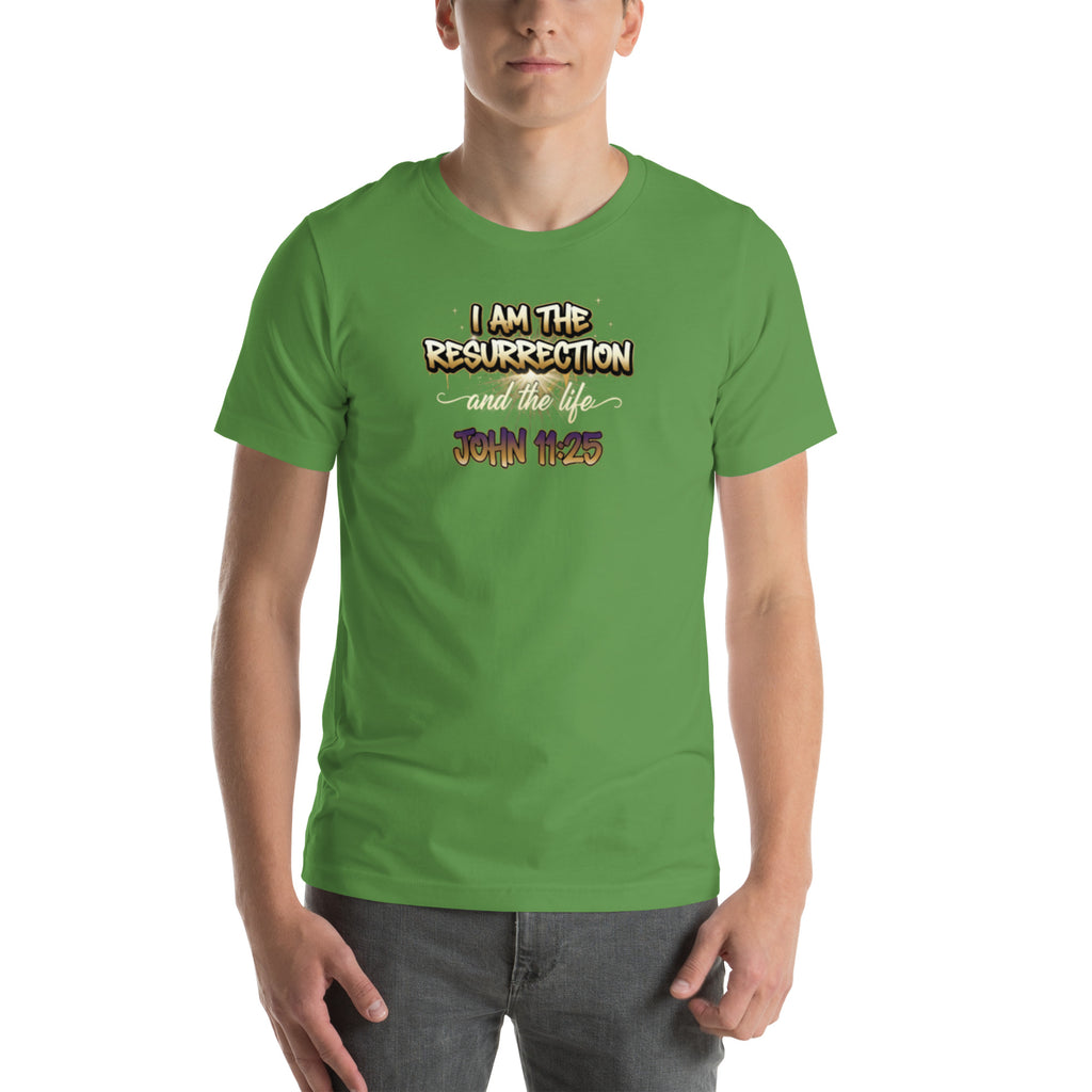 I Am the Resurrection Tee – Christian Faith Streetwear – Sister Style African Heritage