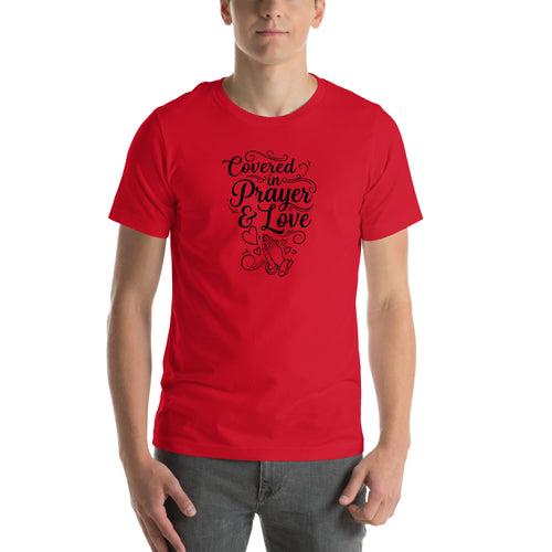 Covered in Prayer & Love Tee – Christian Faith Gift – Sister Style African Heritage