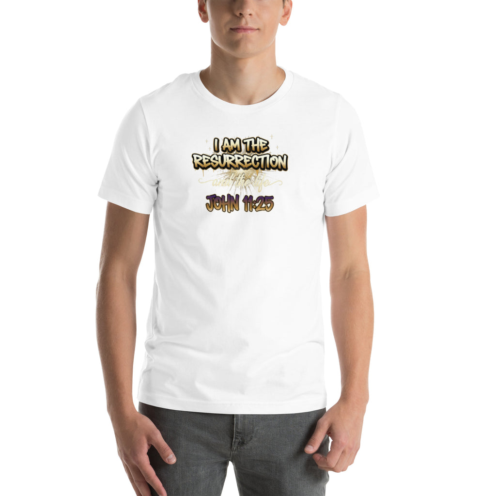 I Am the Resurrection Tee – Christian Faith Streetwear – Sister Style African Heritage